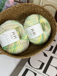 渐变色毛棉 喷毛纱毛线十刻 云团 围巾帽子编织手工 亲肤柔软