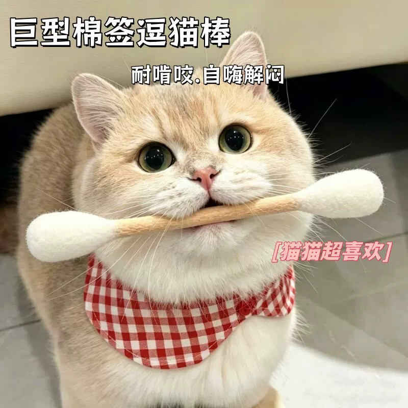 超大羊毛毡猫薄荷自嗨磨牙棒