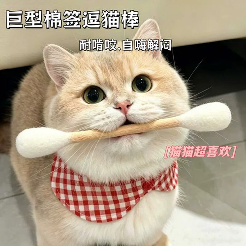 超大羊毛毡猫薄荷自嗨磨牙棒