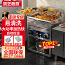 鸿艺油炸锅电炸炉商用大容量自动控温电炸锅双缸炸串炸鸡油锅立式