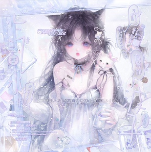 [59张 摄入芝士扭蛋机2期]女生动漫插画头像原创圈直购高清无水印