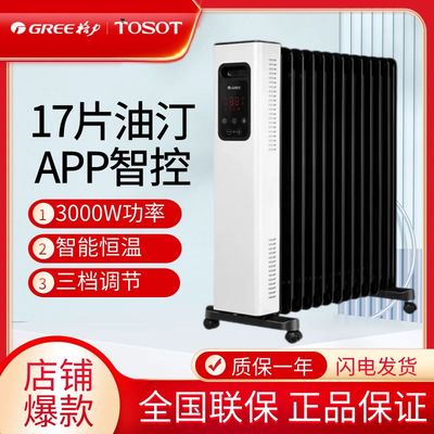格力电油汀家用17片大功率速热电暖气智能WiFi取暖器NY22-S7030B