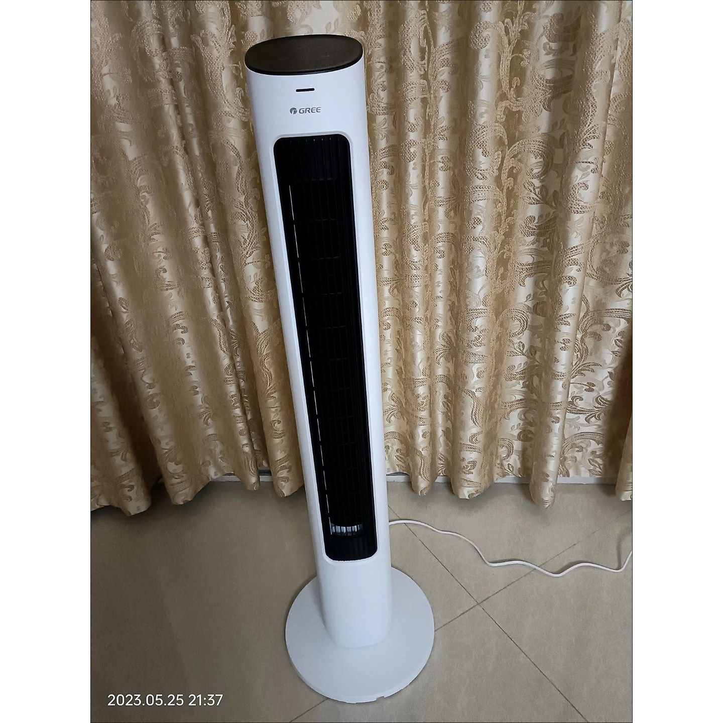 格力塔扇无叶静音落地扇家用遥控台立式电风扇风扇 FL-08X61Bg