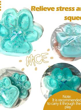 Handmade Taba Squishy Big Cat Paw Silicone Squeeze Toys for