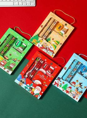 6pc Christmas Student Stationery Gift Box kids xmas Gift set