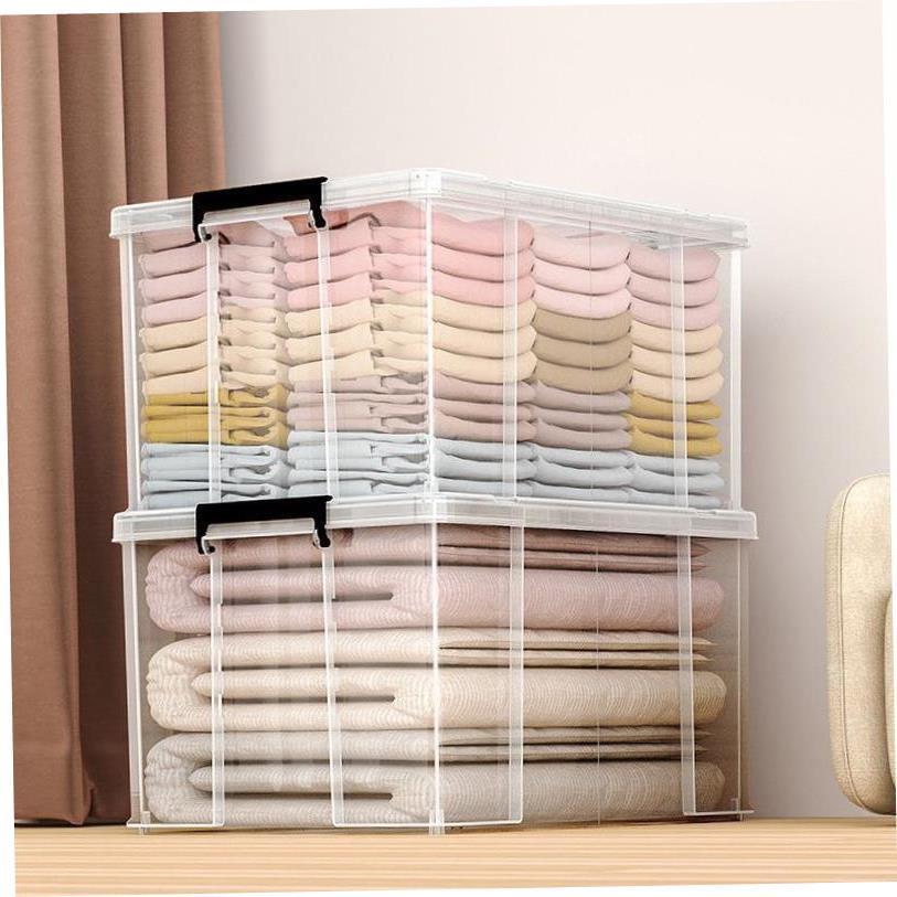 Storage box plastic box transparent dormitory organize boxes