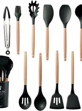 12 Pcs Silicone Kitchen Utensils Set Non-Stick Cookware for