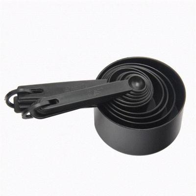 10 black plastic measuring spoons cups set tools for baking