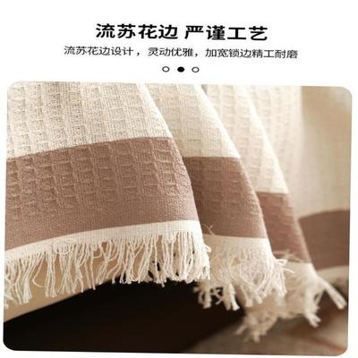 Capa de sofa cover ecido xadrez impermeável anti-deslizamen