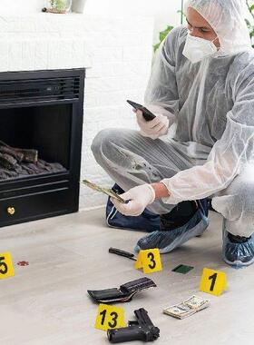 15 Pcs Number Plate Sign Game Supply Table Card Crime Scene