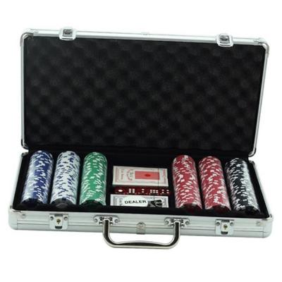 texas hold em poker set aluminum case 500 dice chips赌注牌