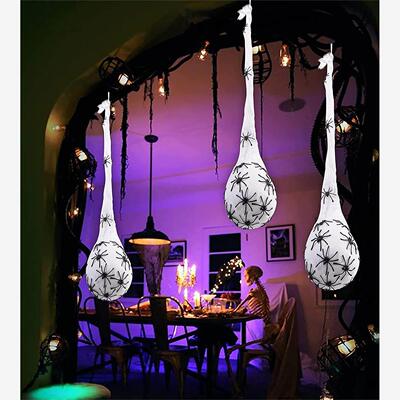 Halloween glow spider egg bag patio hanging decorations 挂饰