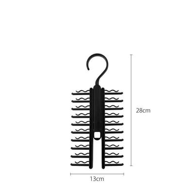 Tie Hanger Rotatable Necktie Storage Rack Wardrobe Organizer