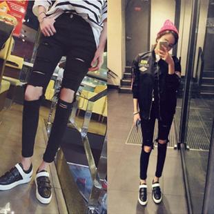 Women black Jeans Hih Waist Jeans Woman denim skinny pants