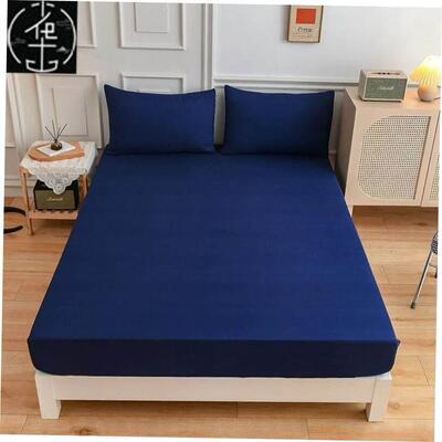 King Size bed sheets fitted sheet pillow cases 纯色床笠 枕套