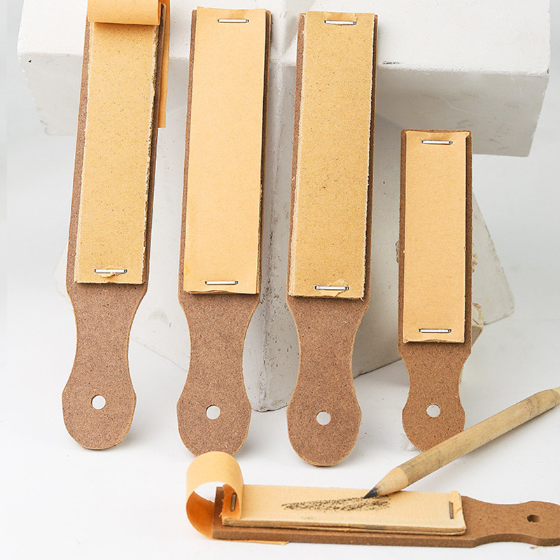 美术素描铅笔砂纸板化妆工具眉笔砂纸板双头修正纸工具不削眉笔神器化