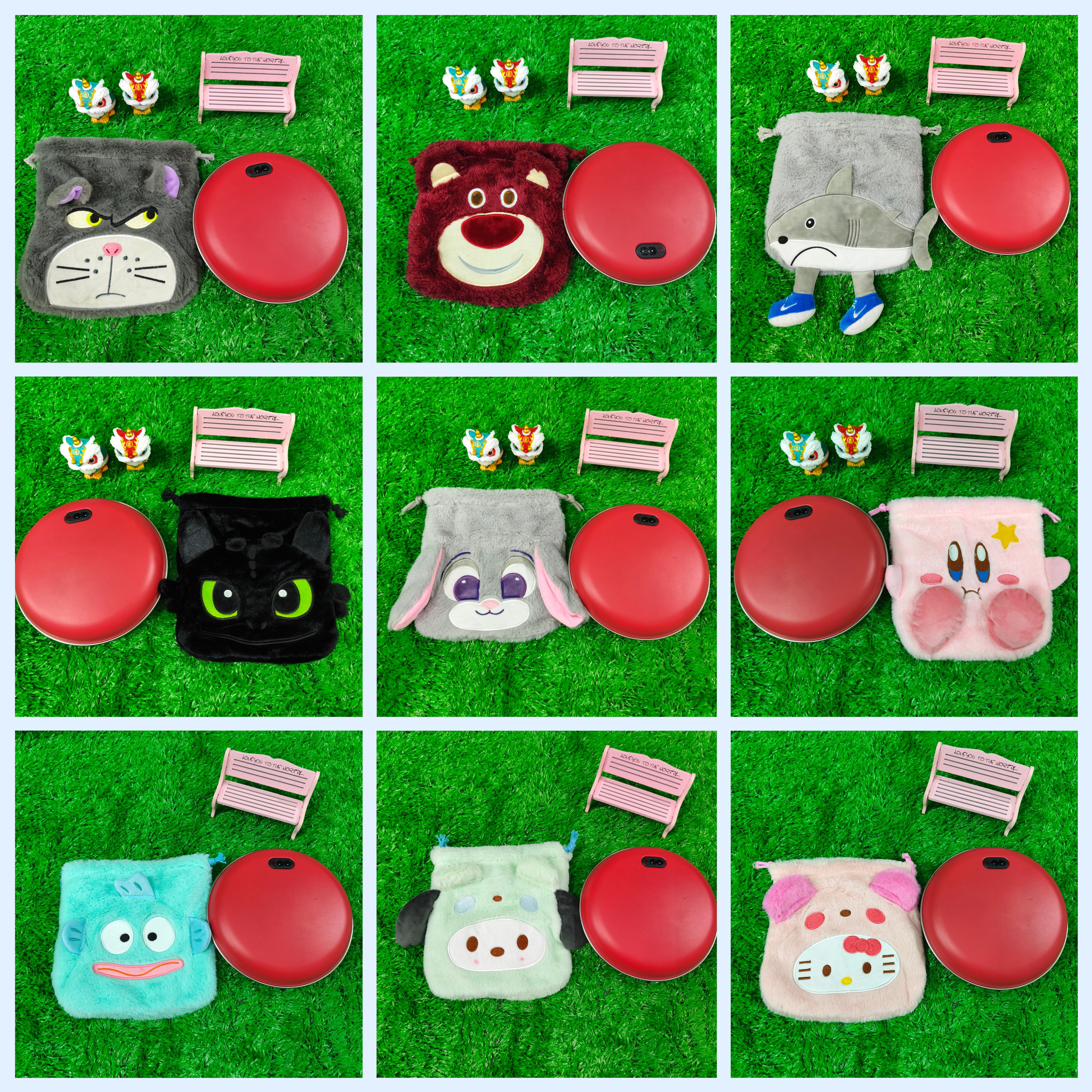 电热饼暖宝适合彩虹暖手宝保护外套子袋可爱网红卡通毛绒束口袋,收纳整理,其他收纳袋,淘宝优惠券,粉丝福利购,淘宝优惠卷