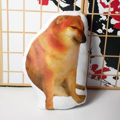创意狗子废柴犬cheems狗抱枕谢谢你真狗蛙香肠狗面包狗蛋沙雕doge