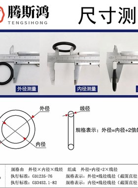 O型圈外径6-264.8线径2.4mm丁晴o形密封圈O-RING进口密封橡胶圈