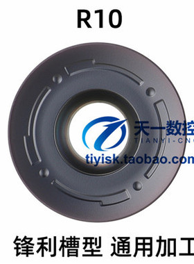 R10面铣刀盘10R圆弧开粗刀盘数控圆鼻铣刀盘BIRC装RCMT2006圆弧R1