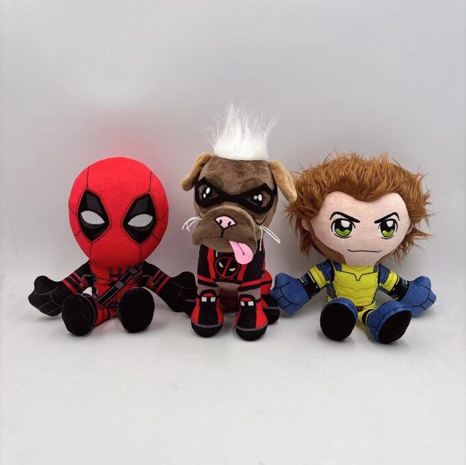 跨境新品 Deadpool & Wolverine 死侍与金刚狼毛绒玩具死侍狗