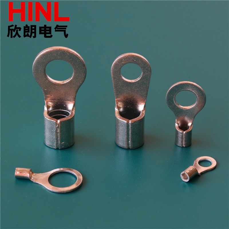 圆形冷压端头RNB2-4环形接线鼻子RNB2-5圆形裸端子RNB2T-6/3/8/10