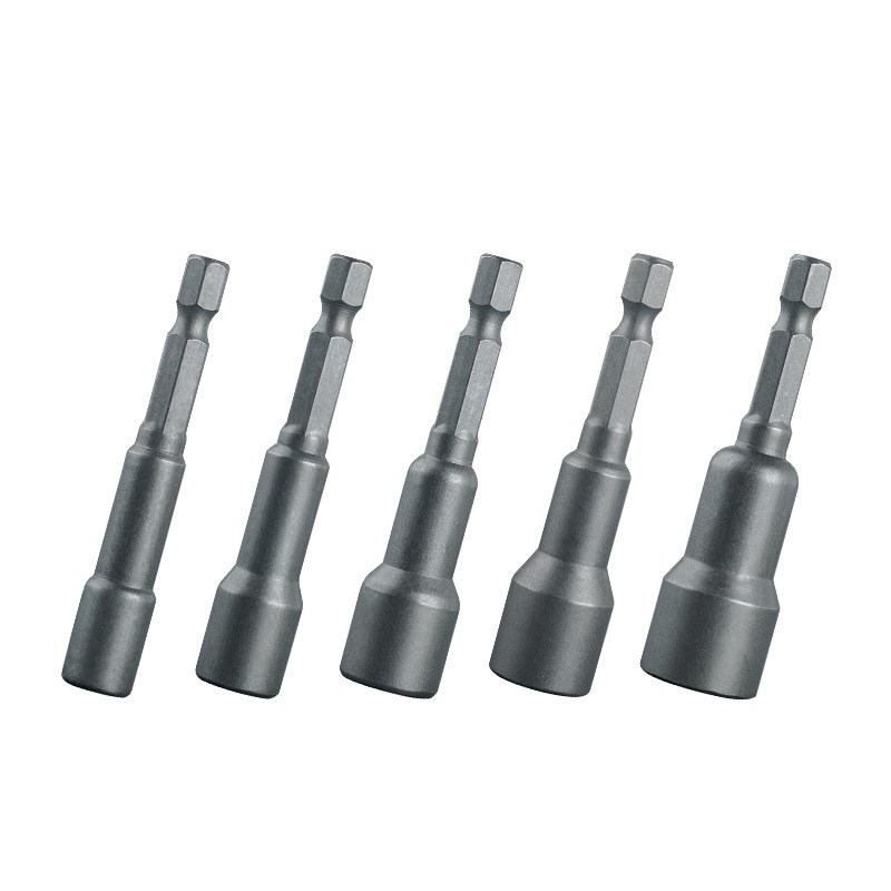 WM磁性套筒5pcs六角柄风批套筒65mmK强磁内六角批头电钻气动起子