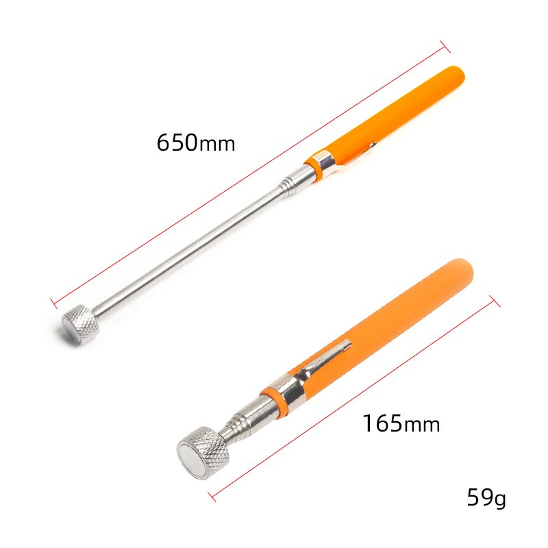 10磅捡拾器天线可n伸缩吸铁棒10LBS不锈钢强磁拾捡器拾取器