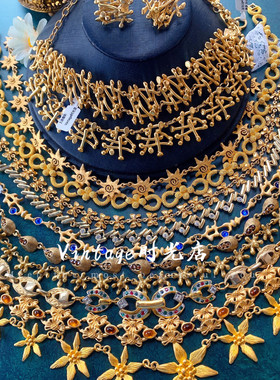 百搭款金项链法国中古琉璃百搭款