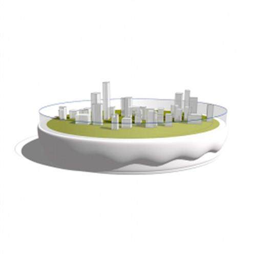 新中式售楼部接待洽谈区仿石沙盘模型区规划展示区吧台售楼部