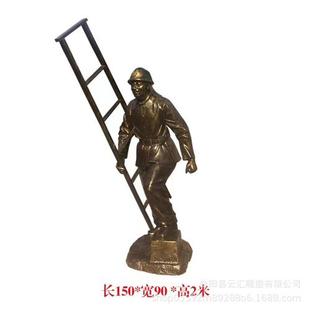 玻璃钢仿铜铸铜锻铜农耕人物民俗文化人物模型户外庭院公园装 饰品