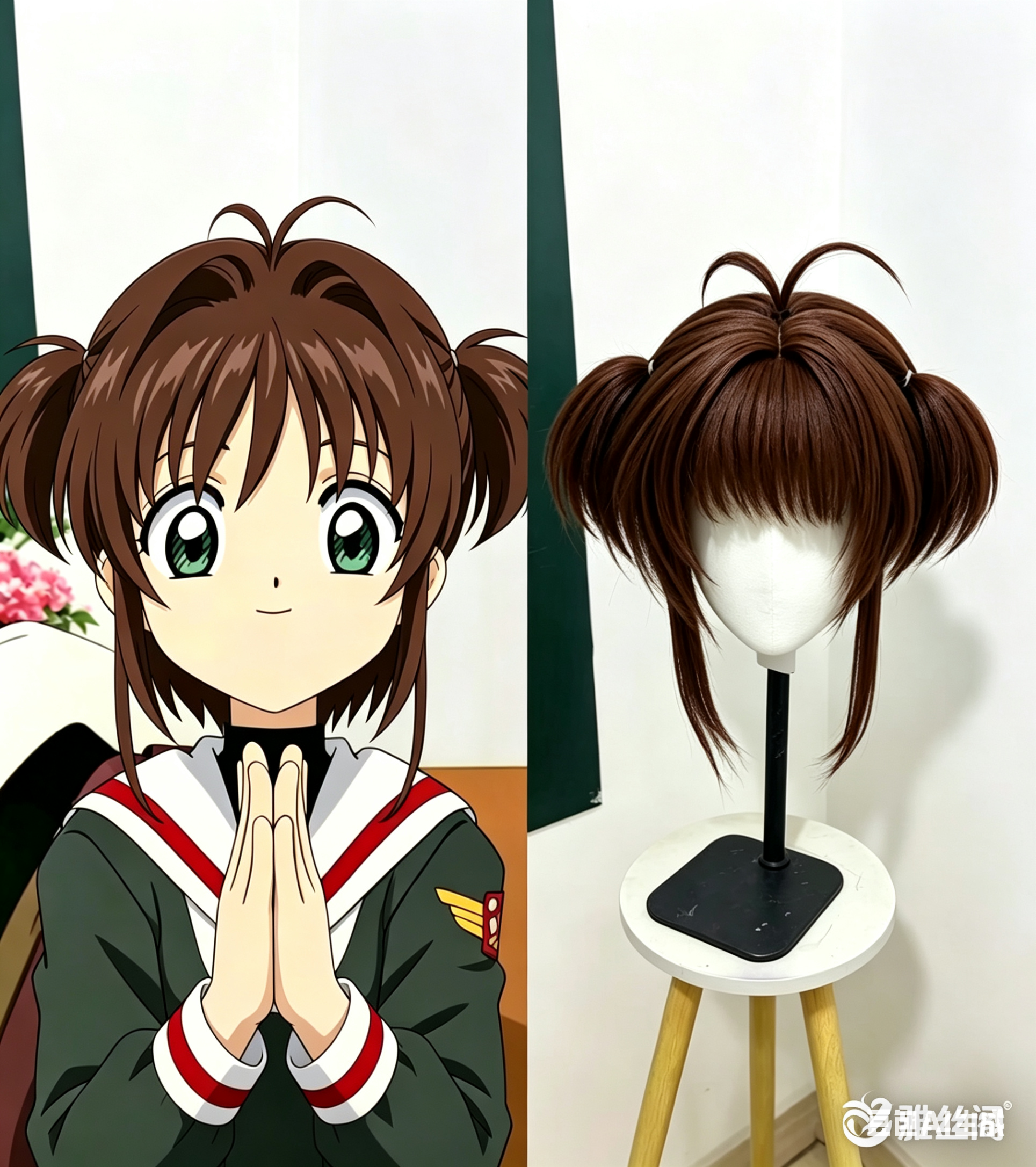 阁主家魔卡少女樱cos假发百变小樱cosplay成品假发二次元动漫假毛