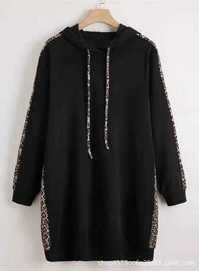 Plus size women Long Hoodies skirt fat lady autumn tops 5XL