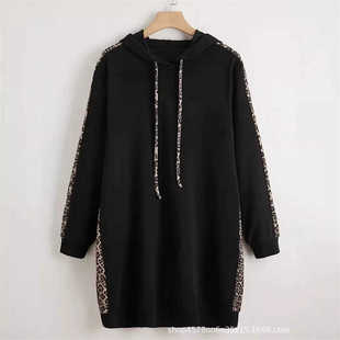 Plus size women Long Hoodies skirt fat lady autumn tops 5XL