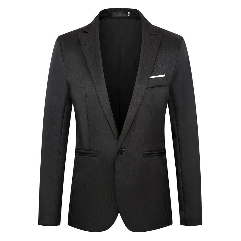 外贸跨境2022秋装时尚修身休闲西服外套男一粒扣小西装男Suit man