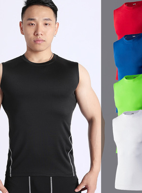 Mens Tank Top Bodybuilding Muscle Shirts Compression Tank To