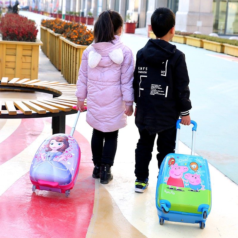 小学生行李包住校儿童儿童密码拉杆箱书包女孩防水行李箱16寸18寸