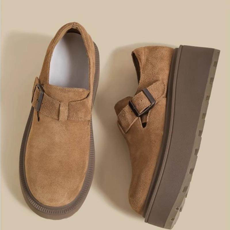 厚底松糕鞋女2025秋冬季新款复古小码增高丑萌小众全包加绒勃肯鞋,女鞋,时尚休闲鞋,淘宝优惠券,粉丝福利购,淘宝优惠卷