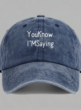 you know Im saying致敬诺米diss说唱嘻哈有趣棒球帽做旧鸭舌帽子