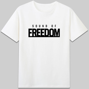 Sound of Freedom自由之声解救拐卖儿童电影短袖纯棉字母t恤衣服