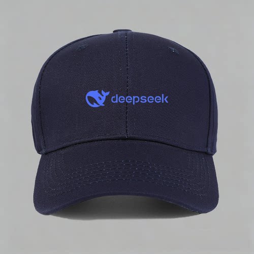 致敬deepseek深度求索AI智能logo定制男女棒球帽鸭舌帽子防晒男