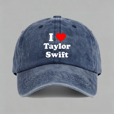I Love Taylor Swift霉霉ts泰勒斯威夫特演唱会棒球鸭舌帽子水洗