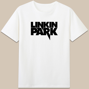 Linkin t恤衣服 Park林肯公园Logo字母定制怀旧摇滚音乐文字潮短袖