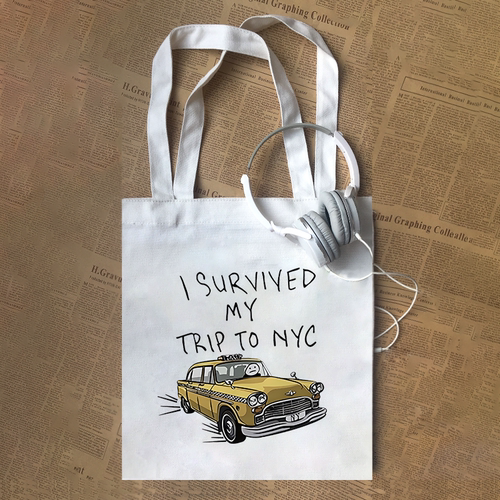 蜘蛛侠英雄无归I Survived My Trip Nyc返校日荷兰弟同款帆布包
