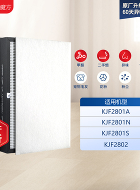 适配亚都空气净化器过滤网KJF2801A/KJF2801N/KJF2802除尘醛滤芯