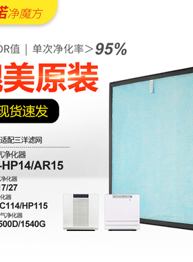 适配三洋空气净化器滤网ABC-FKH15B过滤芯ABC-AR15/ABC-HP14