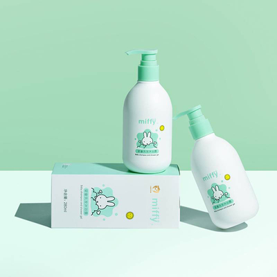 米菲洗发沐浴露二合一新生幼童专用洗护初生宝宝弱酸性低敏洗发水