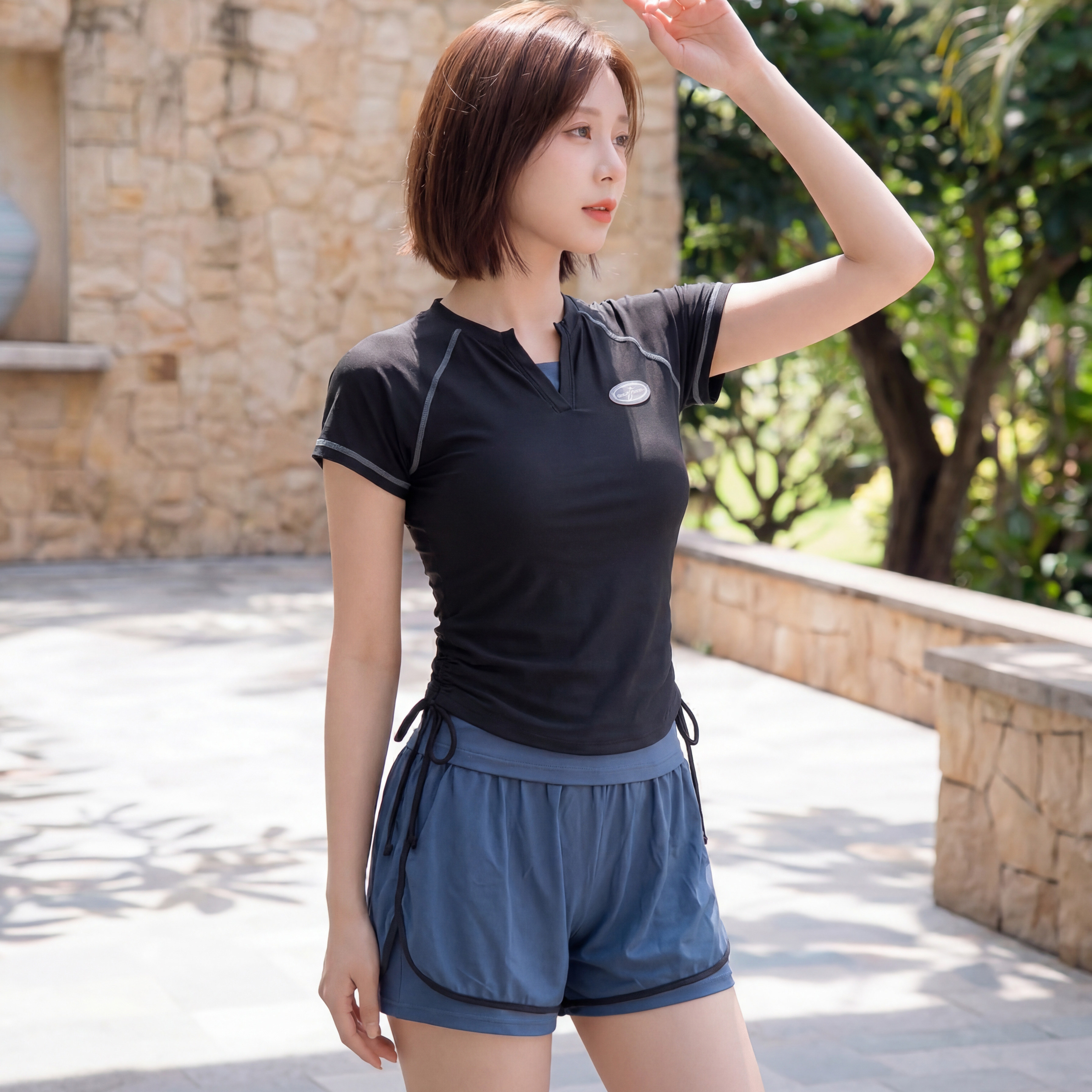 大码运动泳衣女显瘦遮肉海边度假