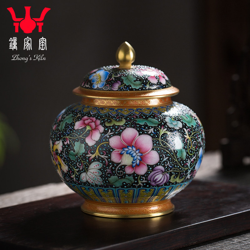 景德镇手绘仿古茶叶罐
