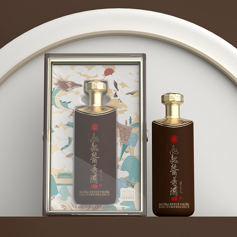 贵州仁怀酱香酒V15 53度酱香型白酒500ml一瓶